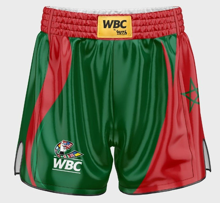 WBC Boxing Nation Shorts - Fight.ShopBoxing shortYuth X WBC BoxingMaroccoXS