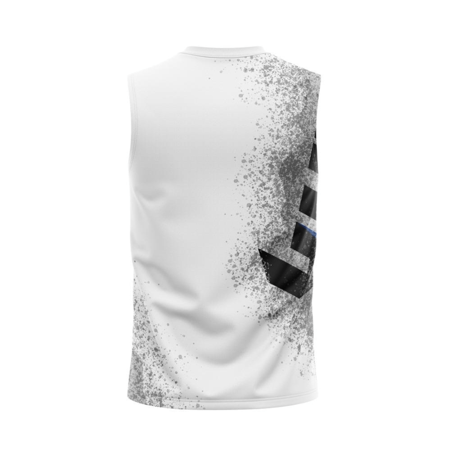 Yuth Men's Crossbody Sleeveless Shirt - Fight.ShopJerseyYuthWhiteXS