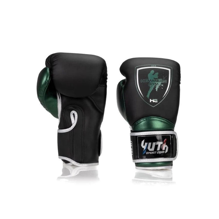 Yuth X Hemmers Gym Black/Green Boxing Gloves - Fight.ShopBoxing GlovesYuth x Hemmers Gym8oz