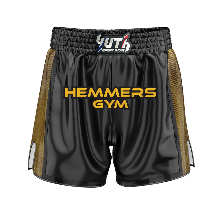 Yuth X Hemmers Gym Muay Thai Short - Fight.ShopMuay Thai ShortYuth x Hemmers GymBlackXS