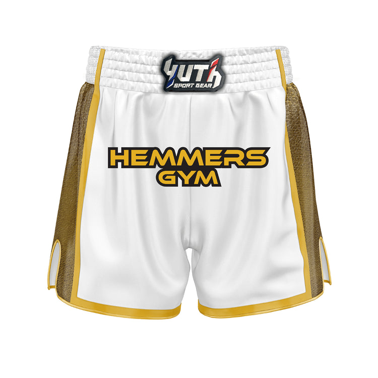 Yuth X Hemmers Gym Muay Thai Short - Fight.ShopMuay Thai ShortYuth x Hemmers GymWhiteXS