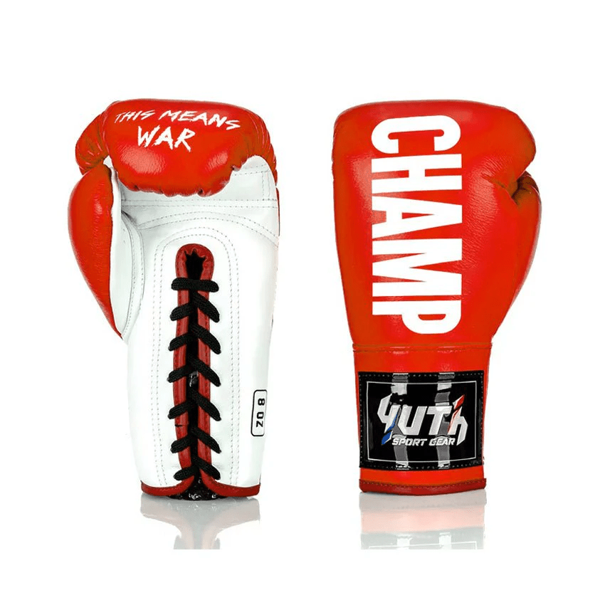 Yuth X LGC Lace - Up Boxing Gloves - Fight.ShopBoxing GlovesLGCRed8oz