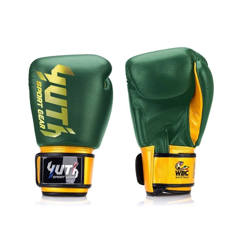 Yuth X WBC Green/Gold Boxing Gloves - Fight.ShopBoxing GlovesYuth/WBC8oz