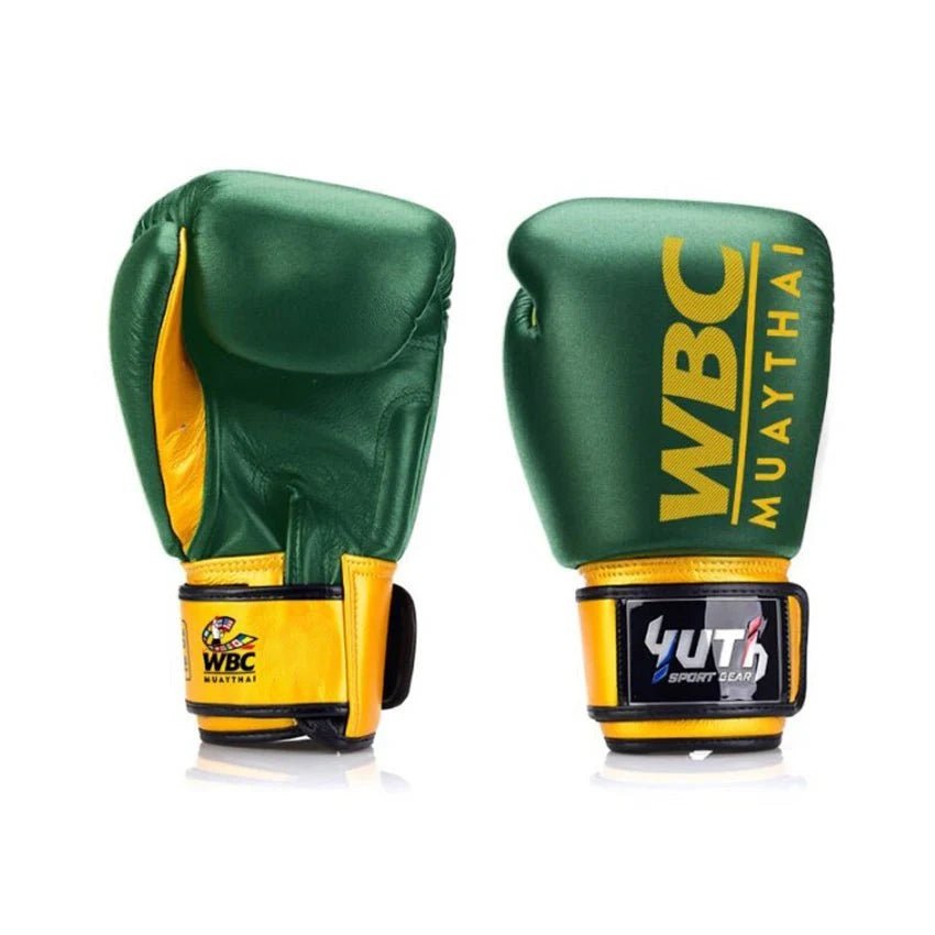 Yuth X WBC Green/Gold Boxing Gloves - Fight.ShopBoxing GlovesYuth/WBC8oz