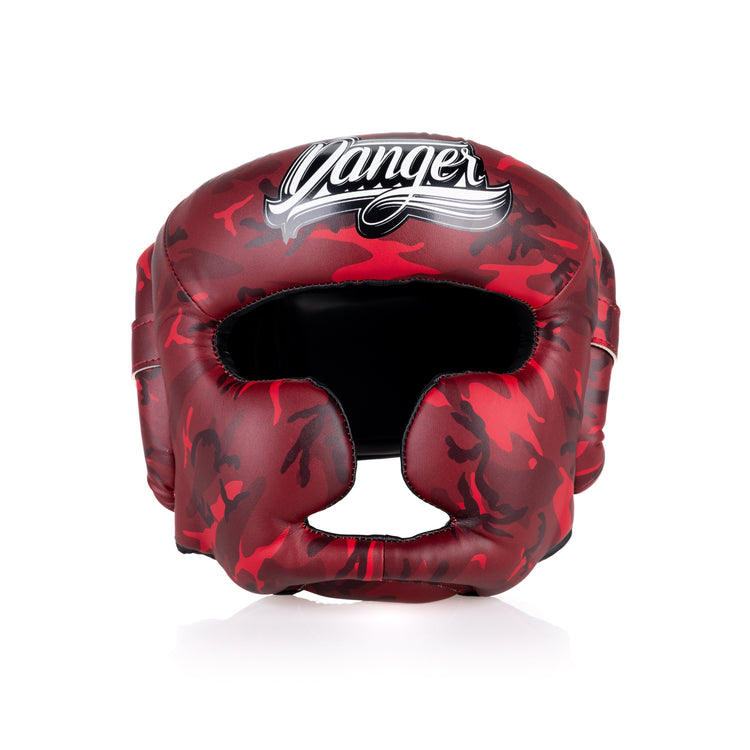 Red  Danger Equipment Army Edition Head Guard  Front