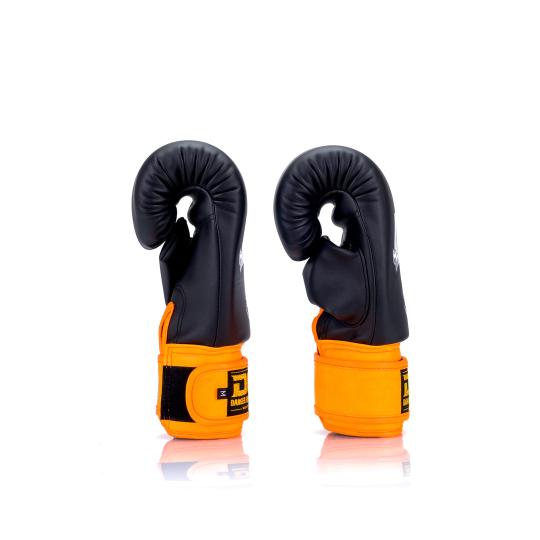 Black/Orange Danger Equipment Bag Gloves Side