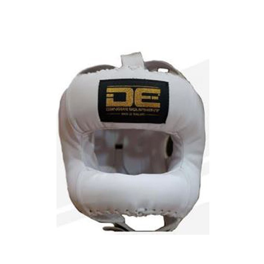  White Danger Equipment Boxing Head Guard  Front