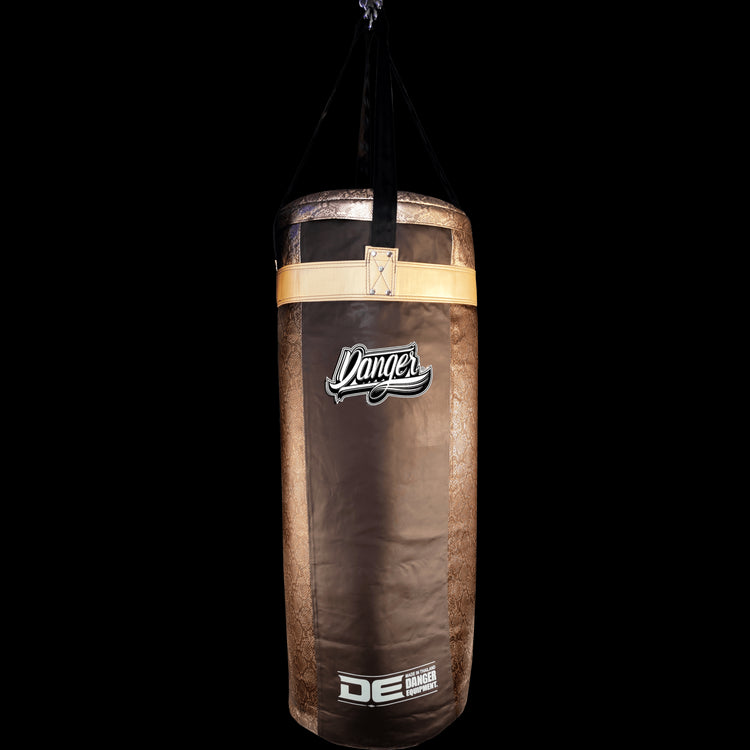 Brown/Coffee/Gold Danger Equipment Mexican Heavy Boxing Bag 