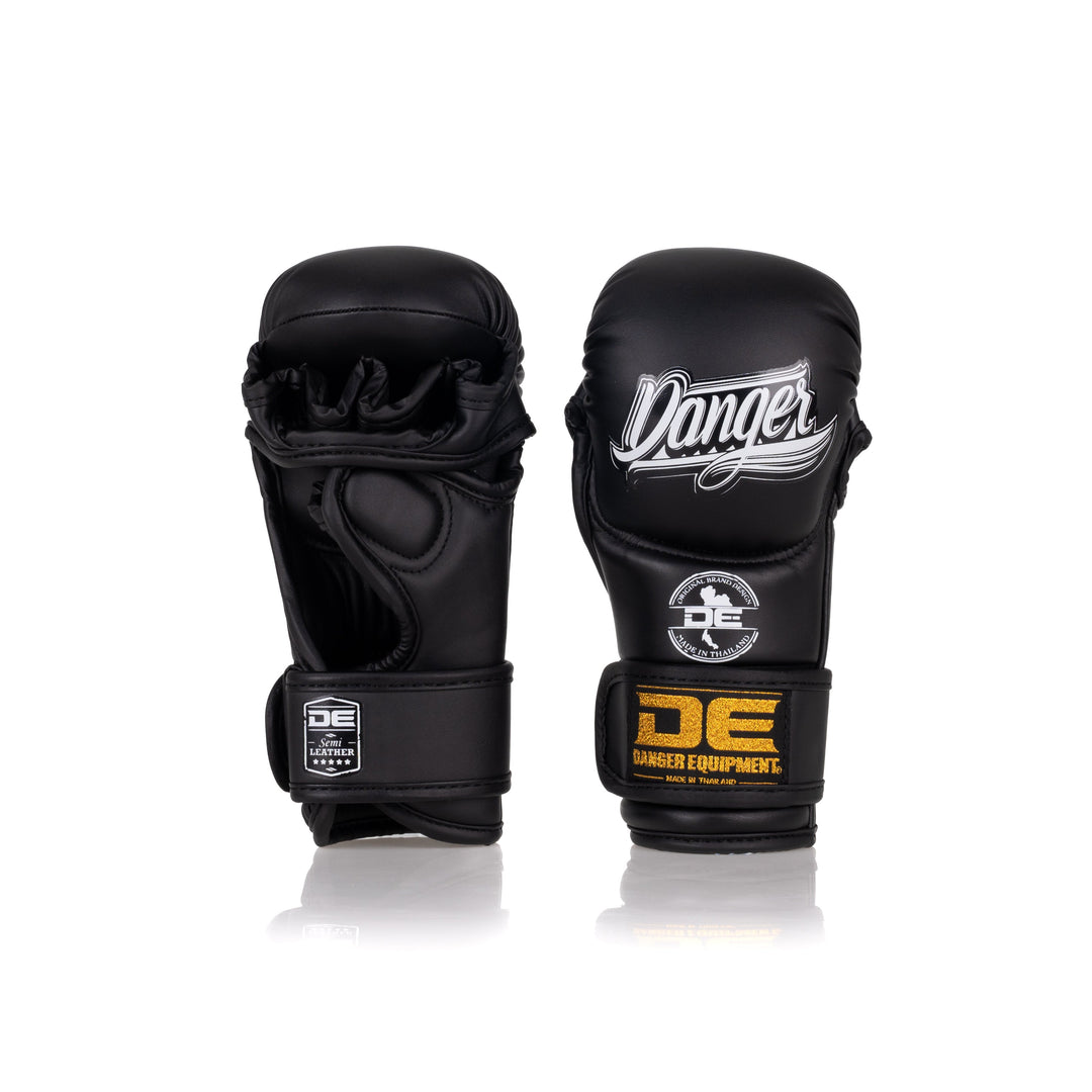 Black Danger Equipment MMA Sparring Glove  Semi-Leather Back/Front