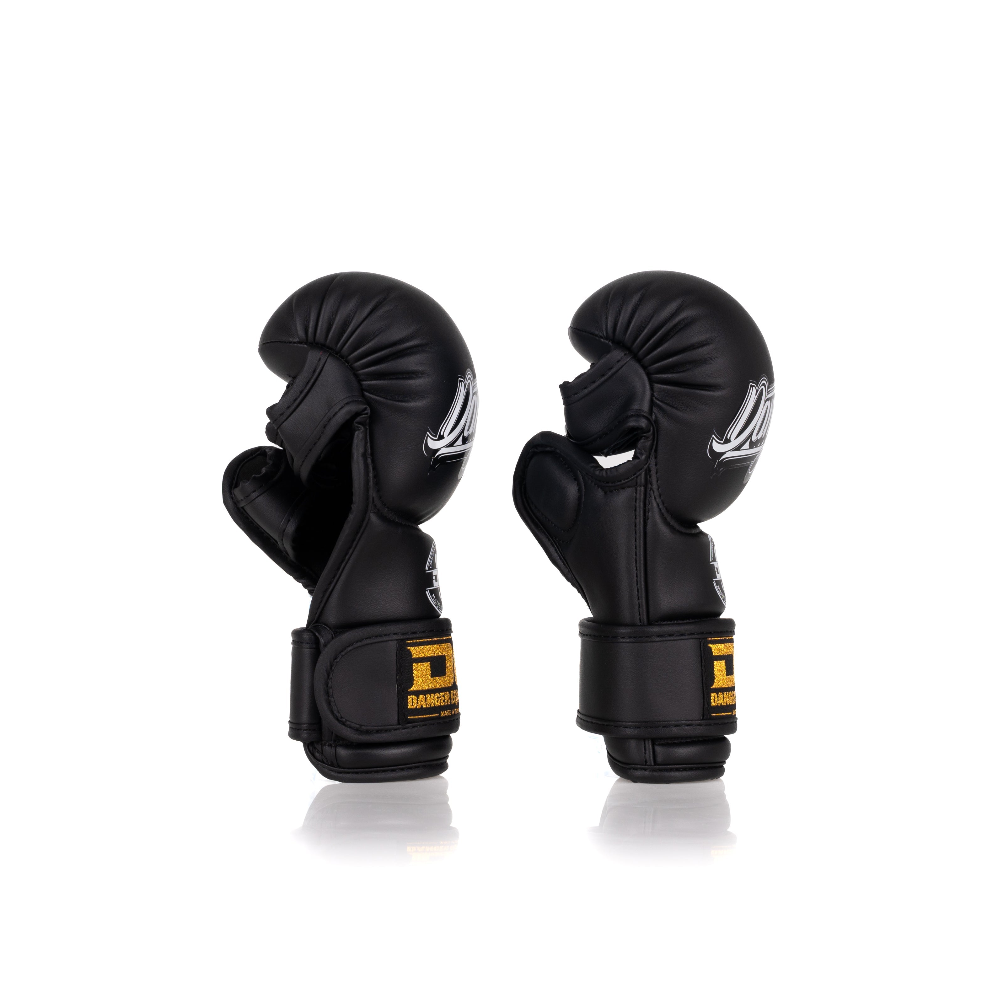 Black Danger Equipment MMA Sparring Glove  Semi-Leather Side