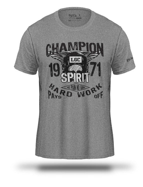 Grey LGC x Yuth Champion T-Shirt Front