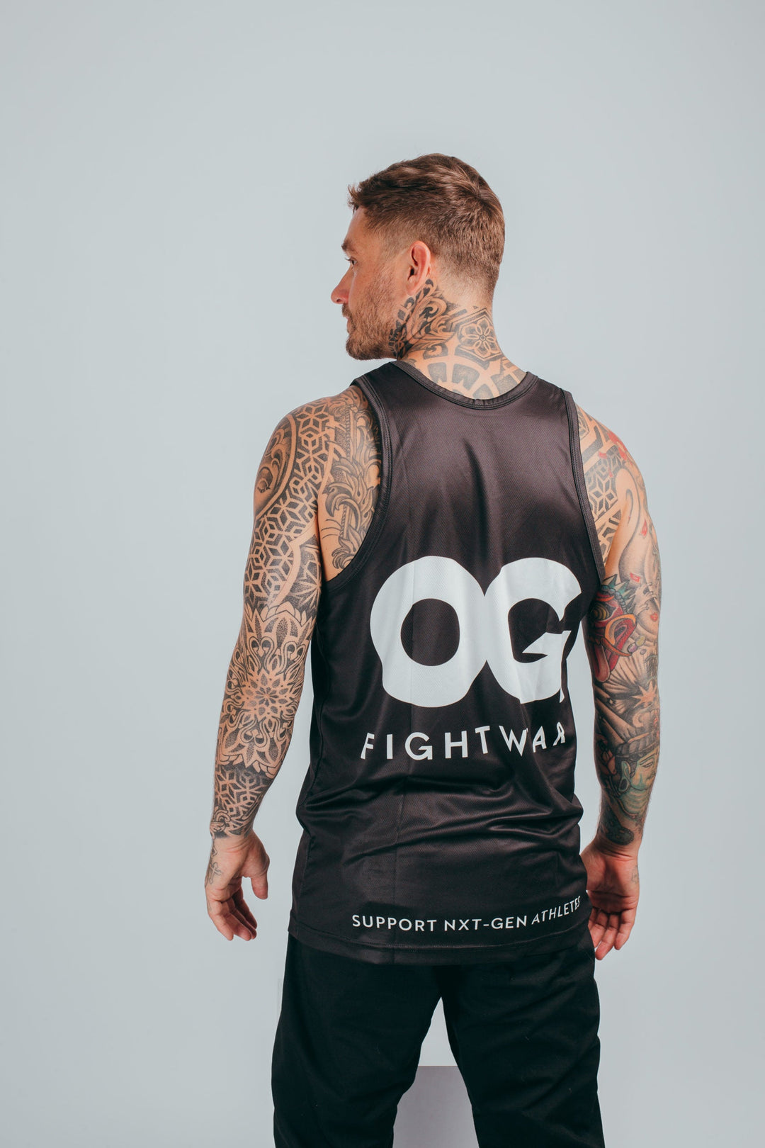 Black OG Performance Singlet Fightwear Back