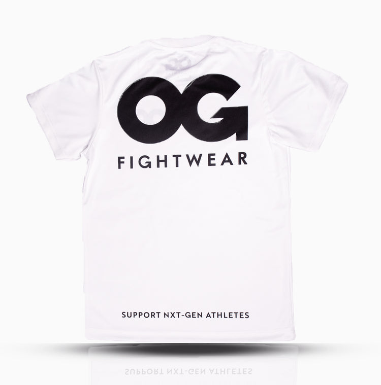 White OG Performance T-Shirt  Fightwear Back
