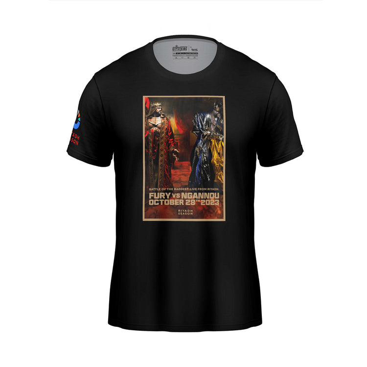 Tyson Fury Gypsy King - Battle Of The Baddest Cotton T-Shirt - Fight.ShopGypsy KingBlackXS