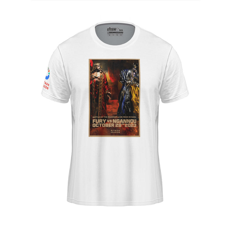 Tyson Fury Gypsy King - Battle Of The Baddest Cotton T-Shirt - Fight.ShopGypsy KingWhiteXS