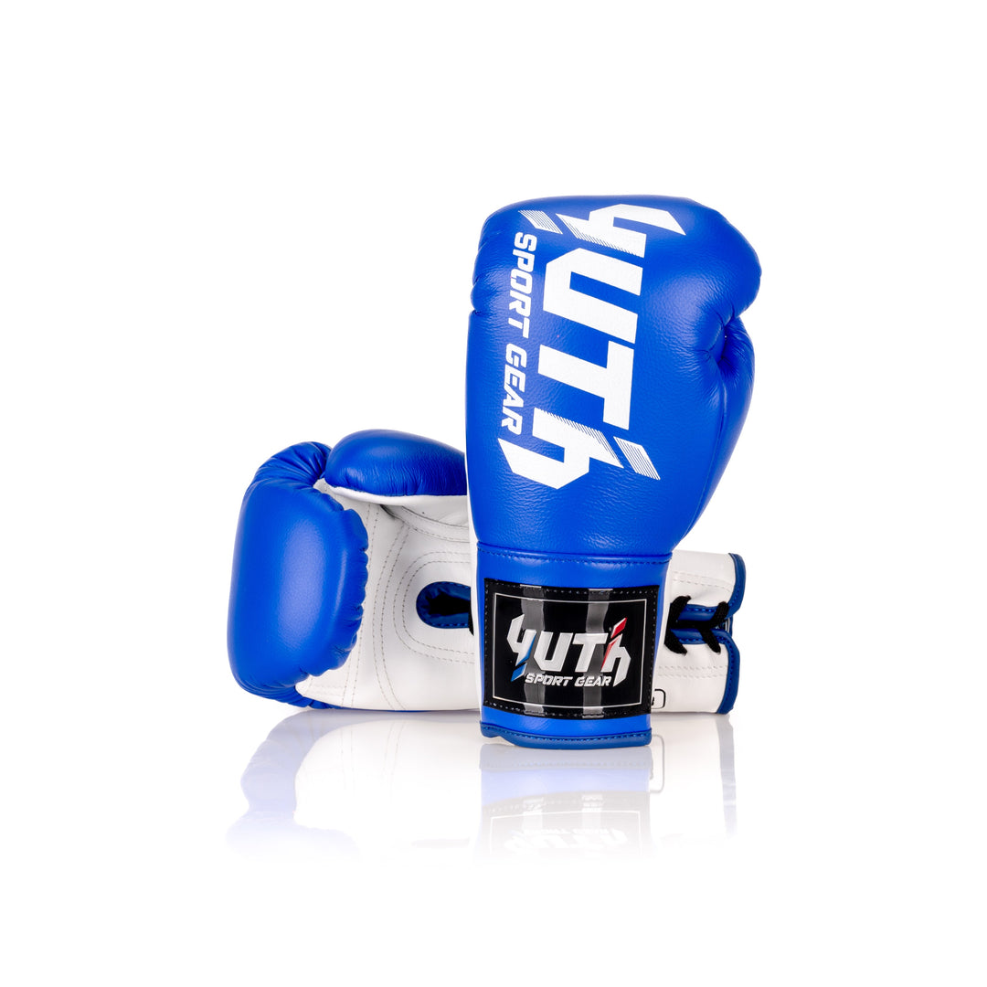 Blue Yuth Competition Boxing Gloves 8oz Back/Front