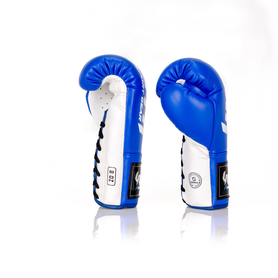 Blue Yuth Competition Boxing Gloves 8oz Side