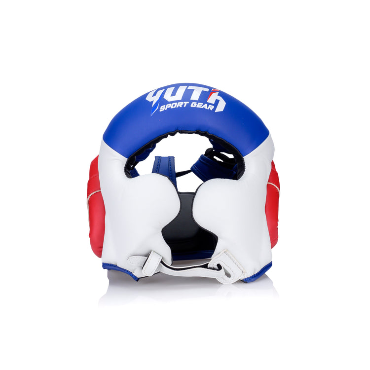 Blue/White/Red Yuth-Head Guard Front