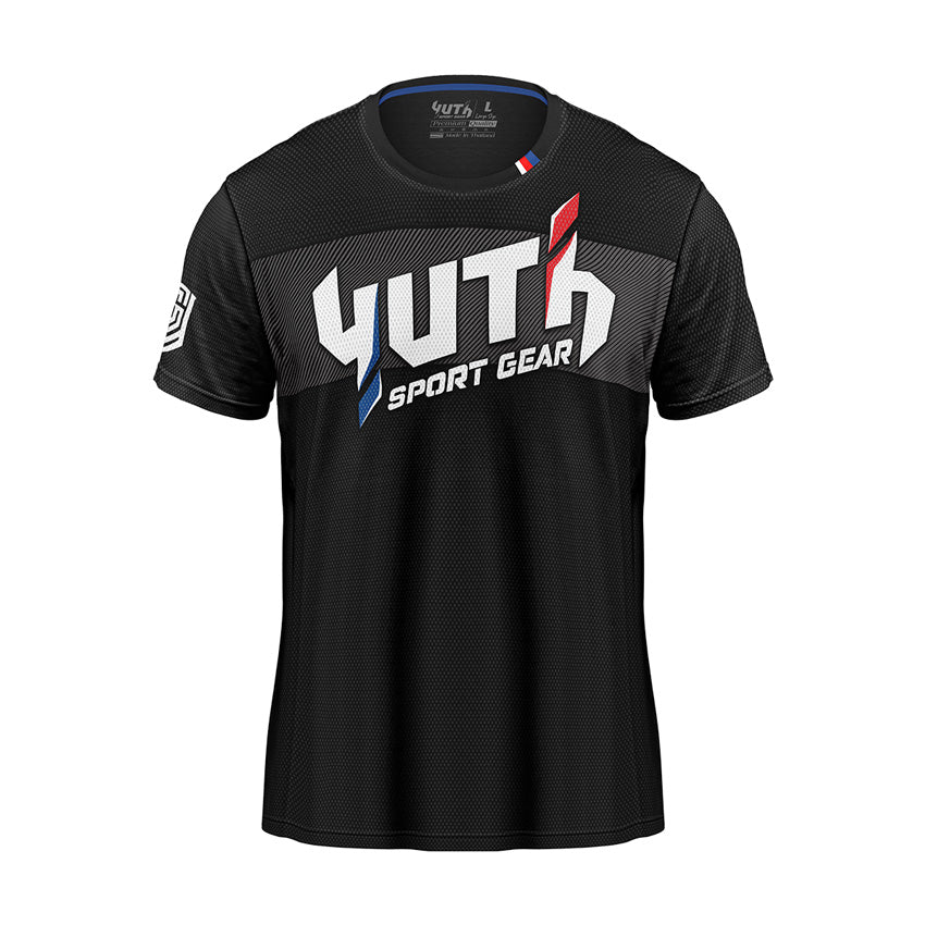 Black Yuth Men's Chest T-shirt Front