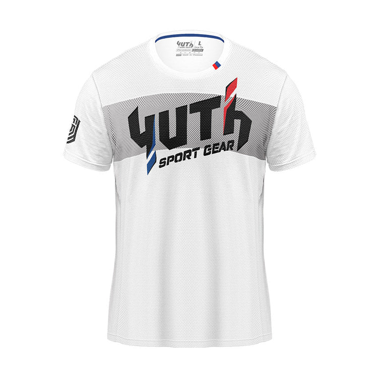 White Yuth Men's Chest T-shirt Front
