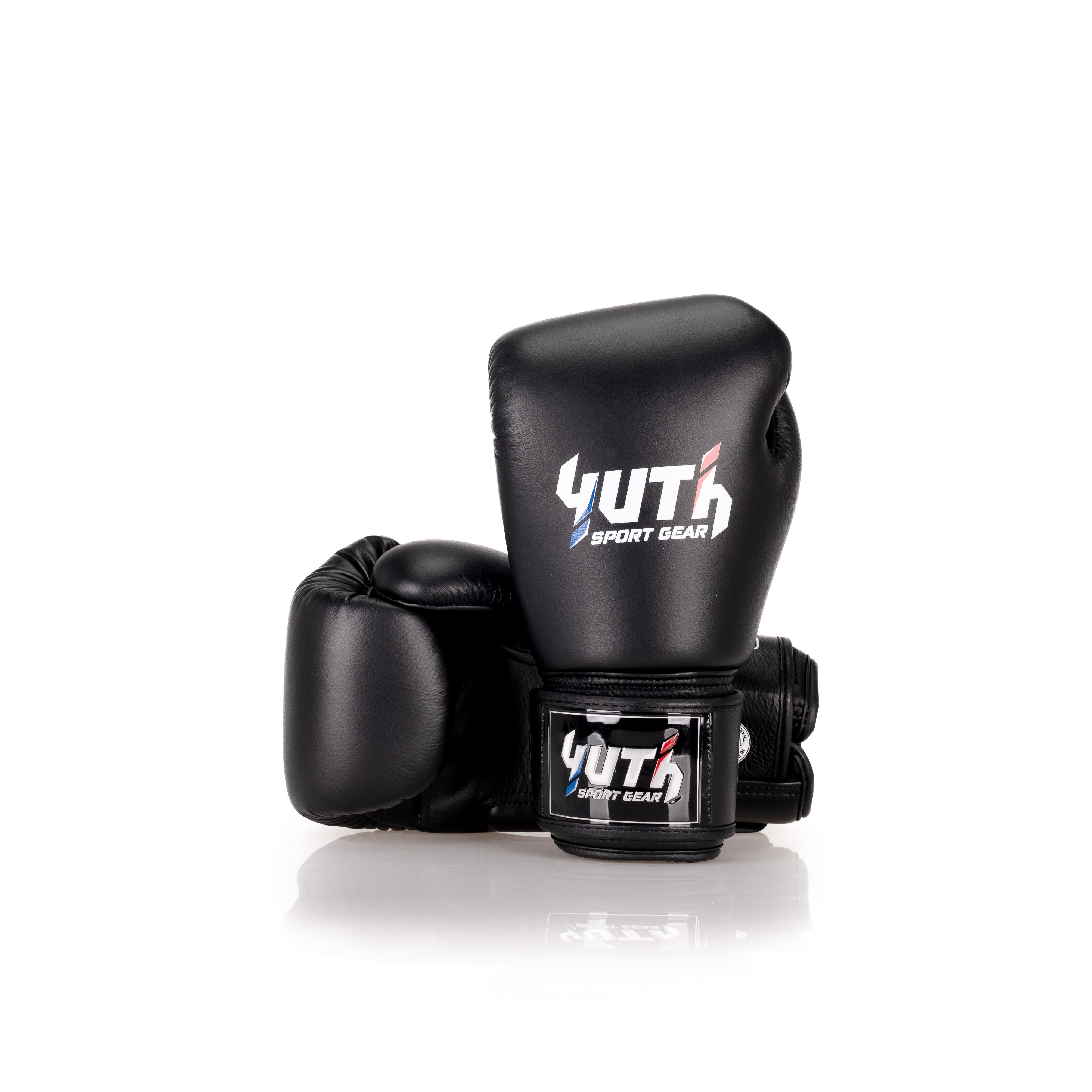 Black Yuth - Signature Line Boxing Gloves  8oz Back/Front