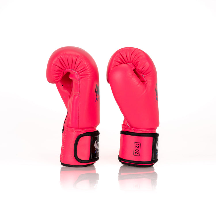 Hot Pink Yuth - Signature Line Boxing Gloves 8oz Side