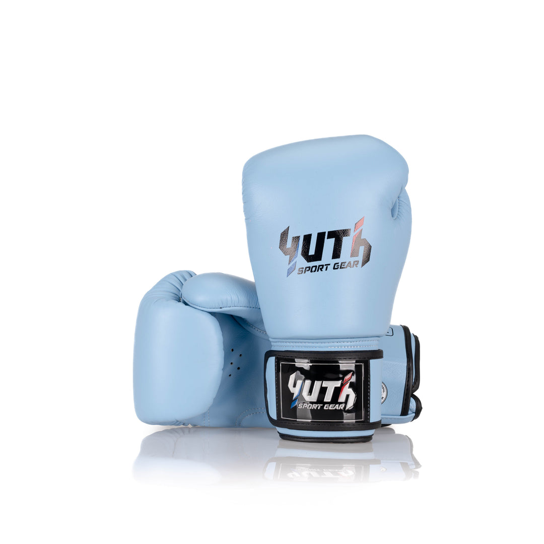 Powder Blue Yuth - Signature Line Boxing Gloves 8oz Back/Front