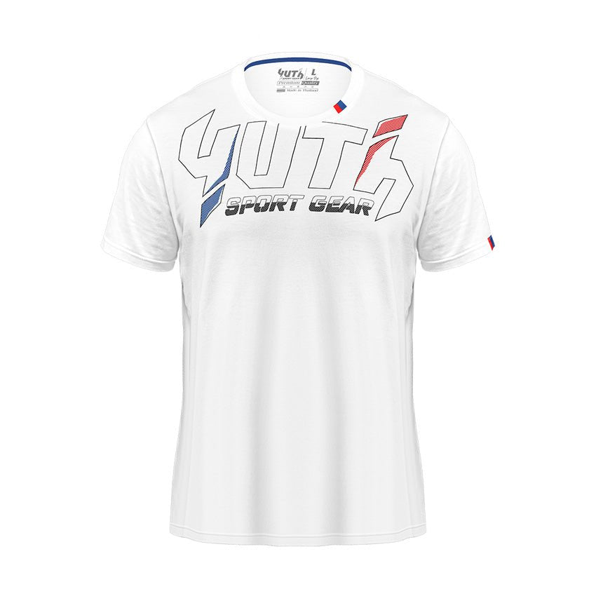 White Yuth-Sport Gear T-Shirt Front