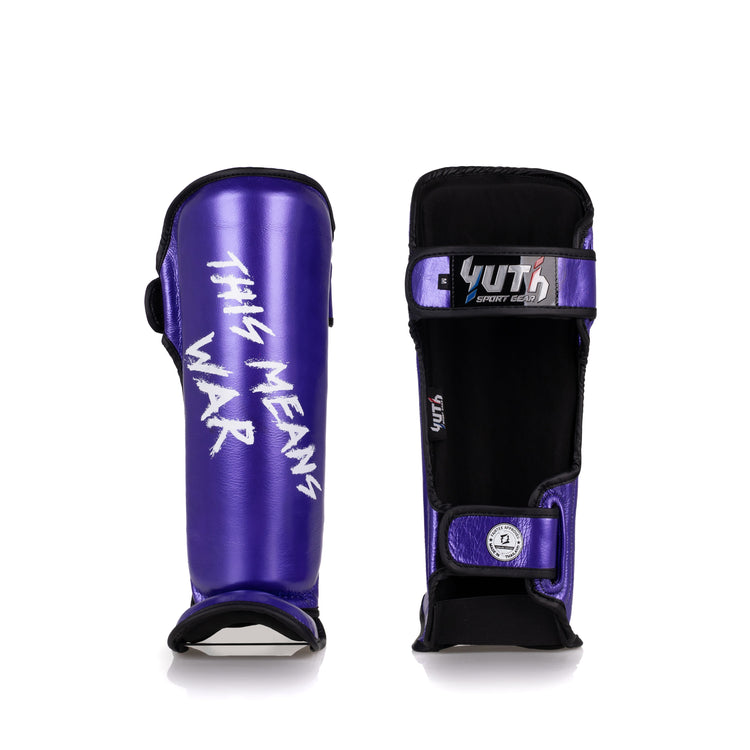 Purple Yuth-Sport Line Shinguard Front/Back