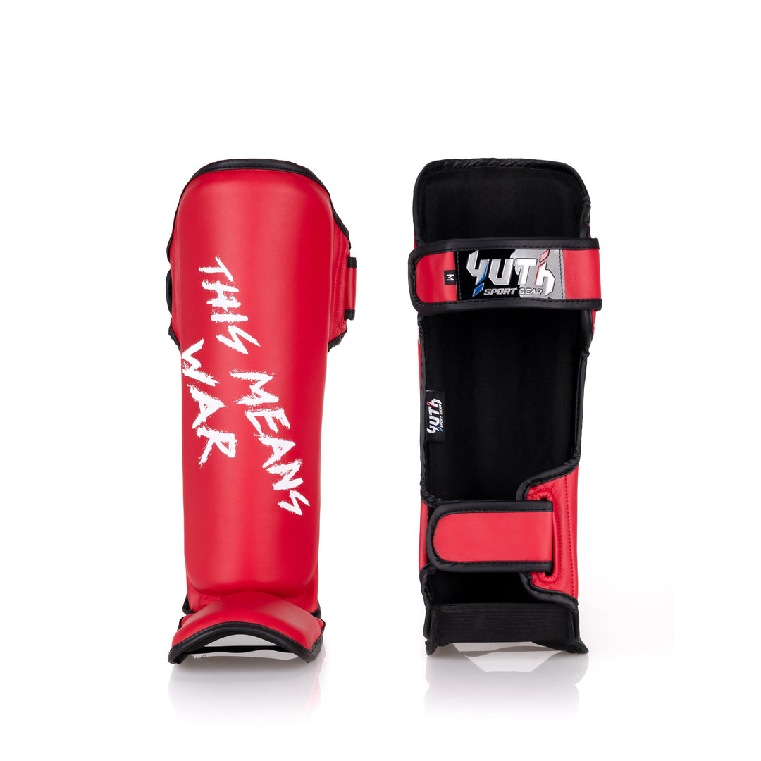 Red Yuth-Sport Line Shinguard Front/Back