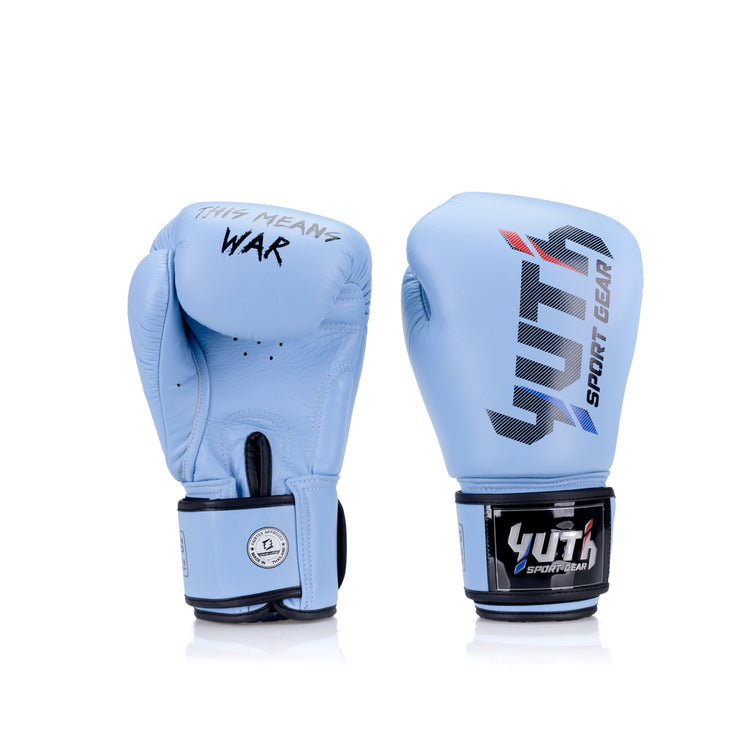 Powder Blue Yuth - Sport Line Boxing Gloves Back/Front
