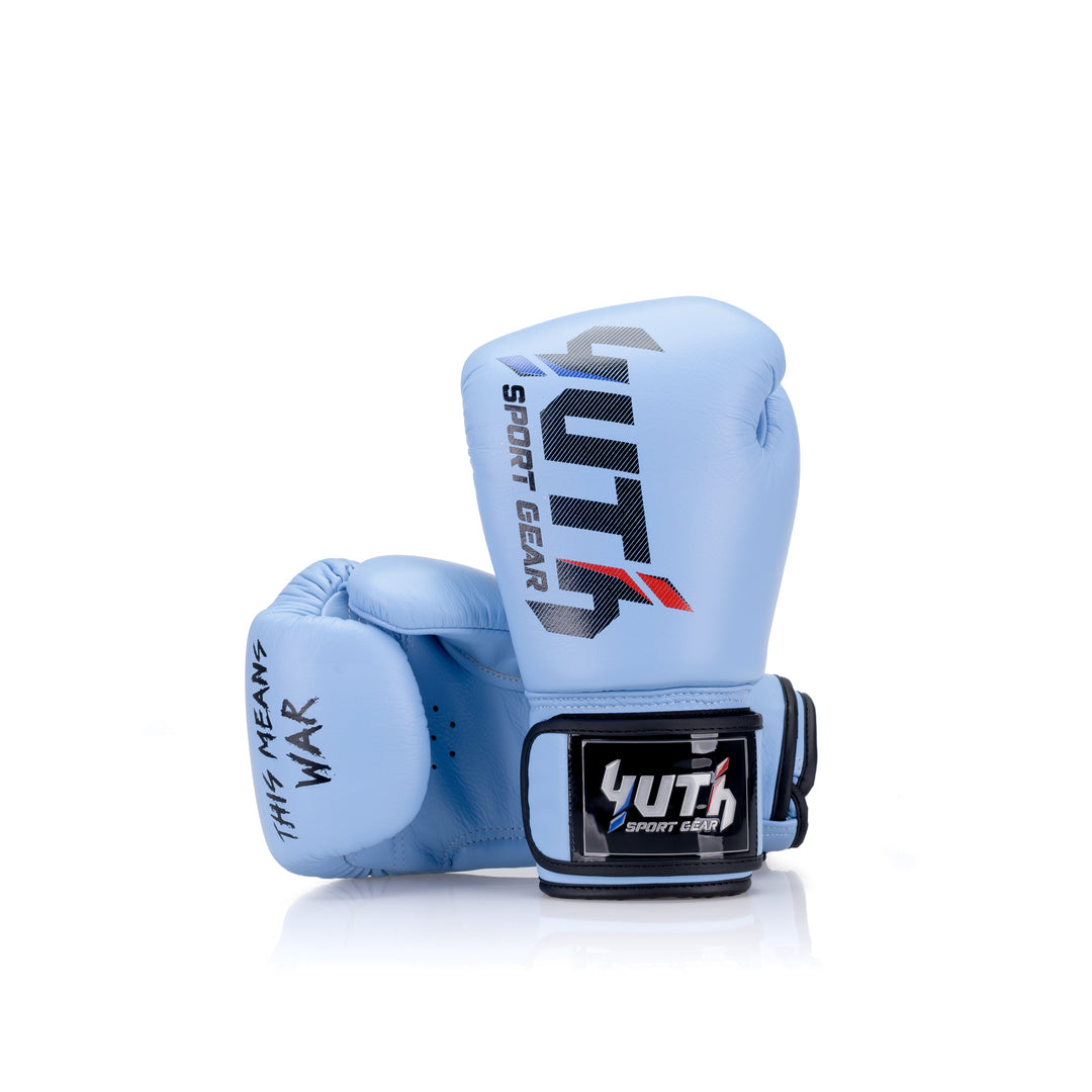 Powder Blue Yuth - Sport Line Boxing Gloves 8oz Back/Front