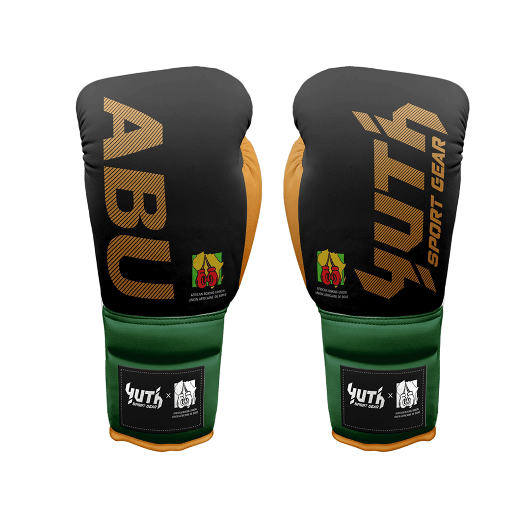 Yuth X ABU Black/Gold Boxing Gloves - Fight.ShopYuth8oz