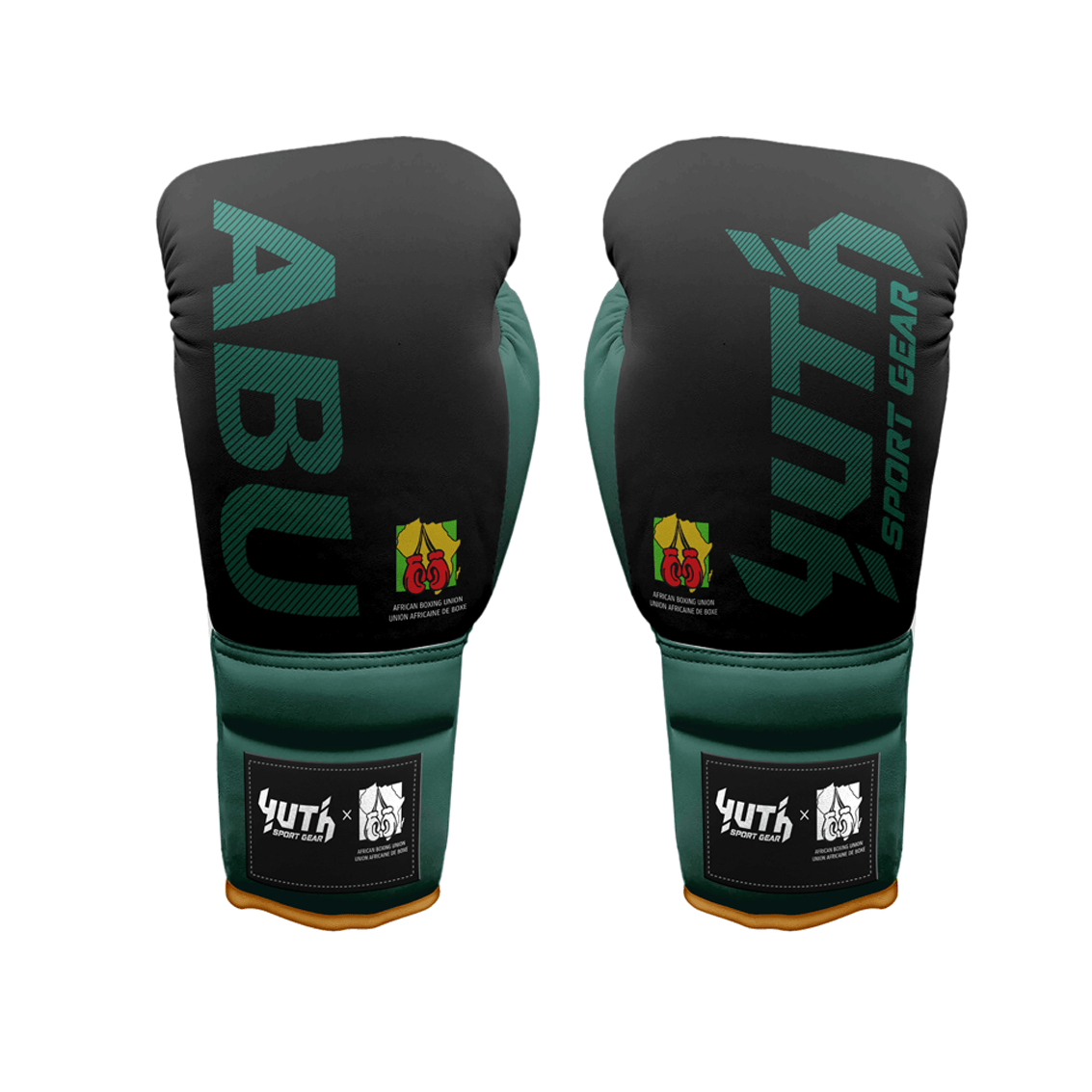 Yuth X ABU Black/Green Boxing Gloves - Fight.ShopYuth8oz