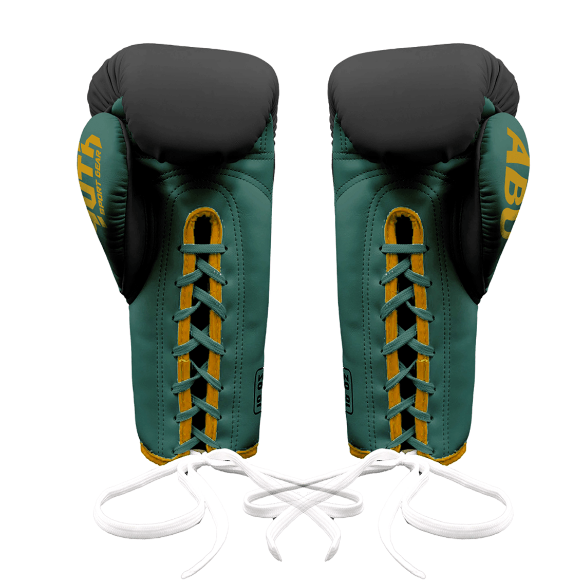 Yuth X ABU Black/Green Boxing Gloves - Fight.ShopYuth8oz