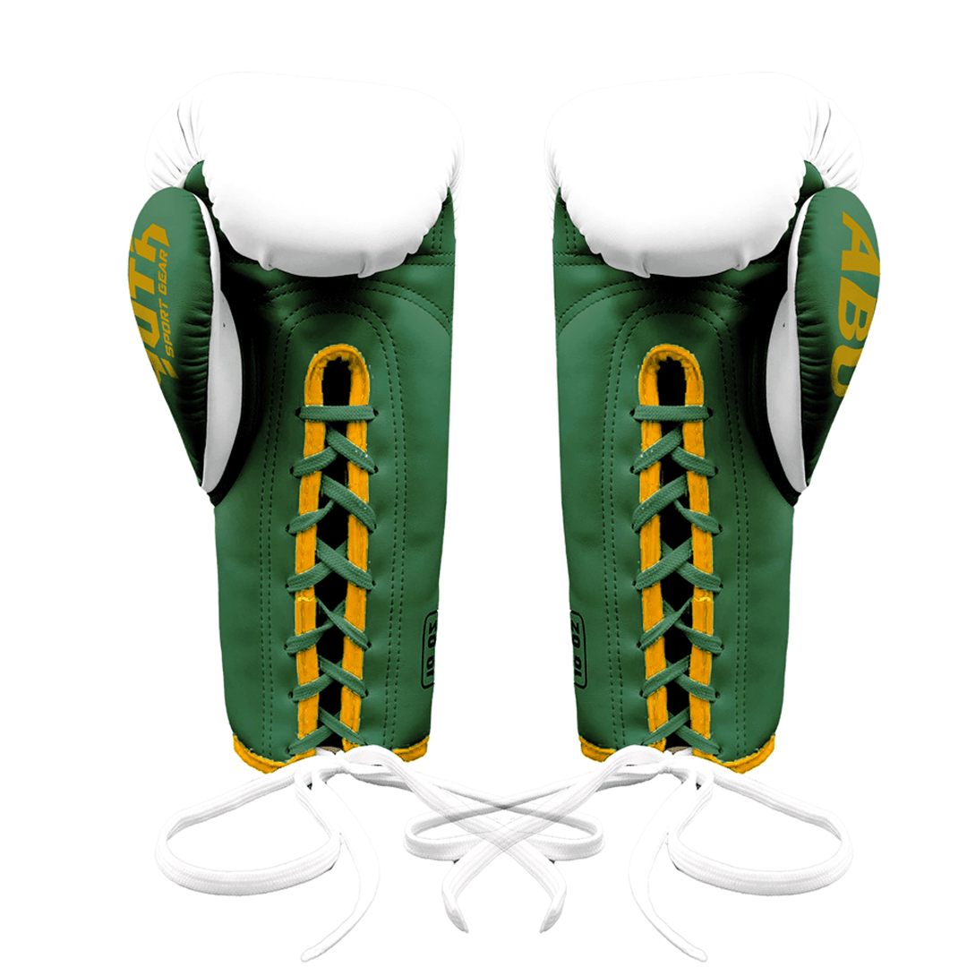 Yuth X ABU Boxing Gloves White/Green - Fight.ShopYuth8oz