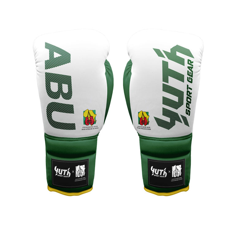 Yuth X ABU Boxing Gloves White/Green - Fight.ShopYuth8oz