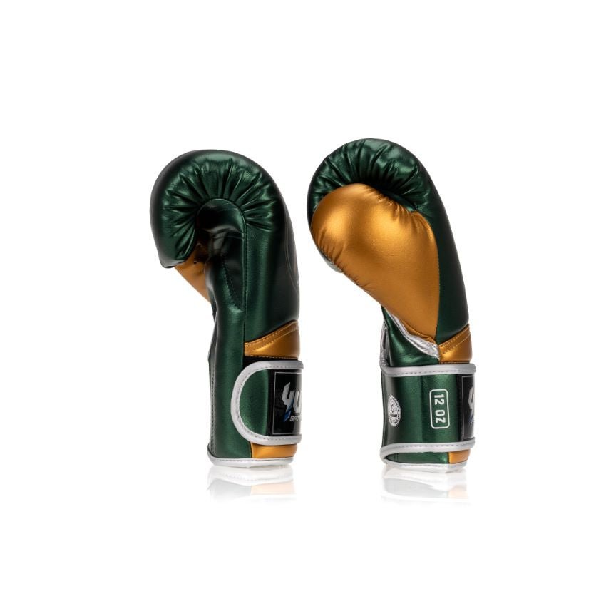 Yuth X Hemmers Gym Green/Gold Boxing Gloves - Fight.ShopBoxing GlovesYuth x Hemmers Gym8oz