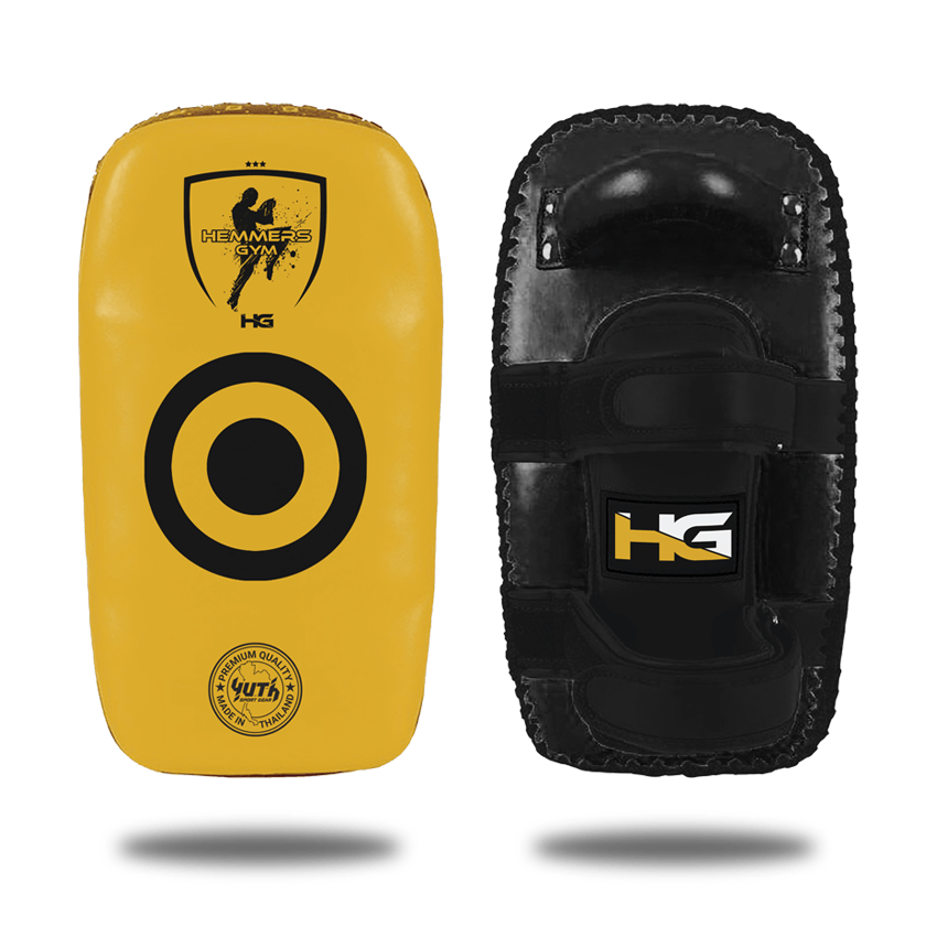 Yellow Yuth X Hemmers Gym Thai Pads - Pads  Front/Back