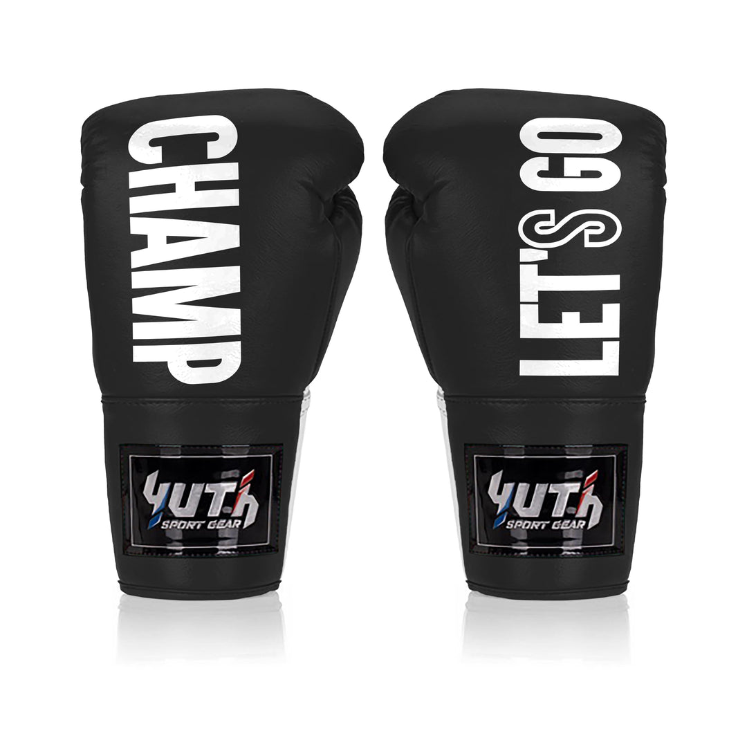 Yuth X LGC Lace-Up Boxing Gloves - Fight.ShopBoxing GlovesYuthBlack8oz