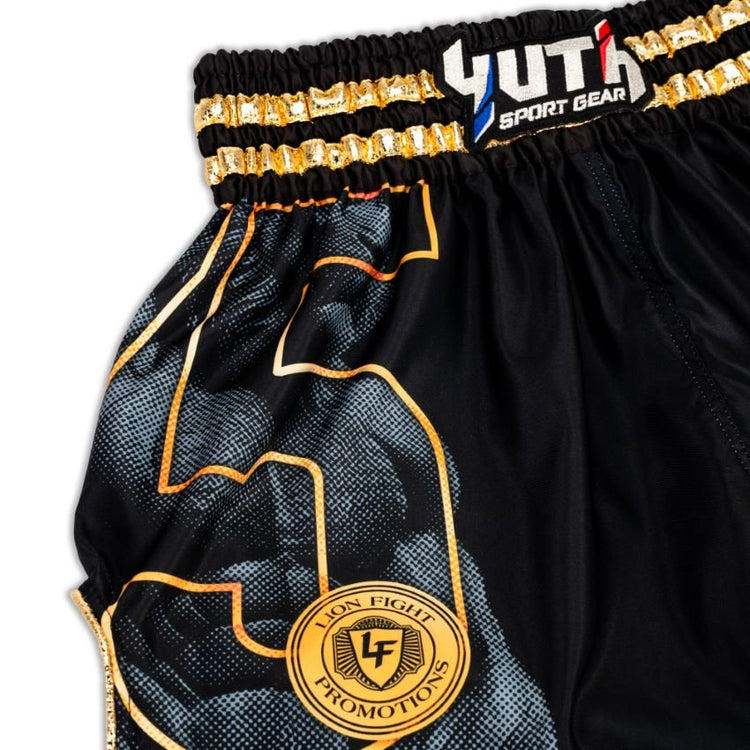 Yuth X Lion Fight Muay Thai Short - Fight.ShopMuay Thai ShortYuth X Lion FightBlackXS