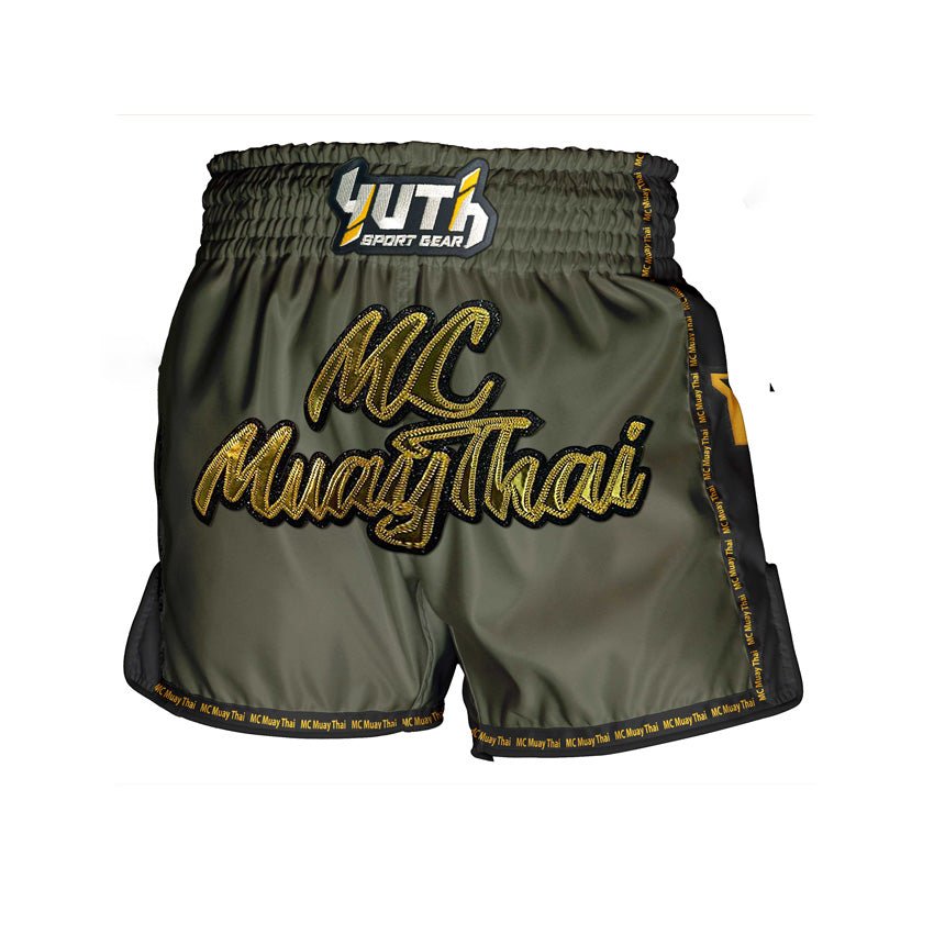 Yuth X MC Muay Thai Shorts - Fight.ShopMuay Thai ShortYuthArmy GreenXS
