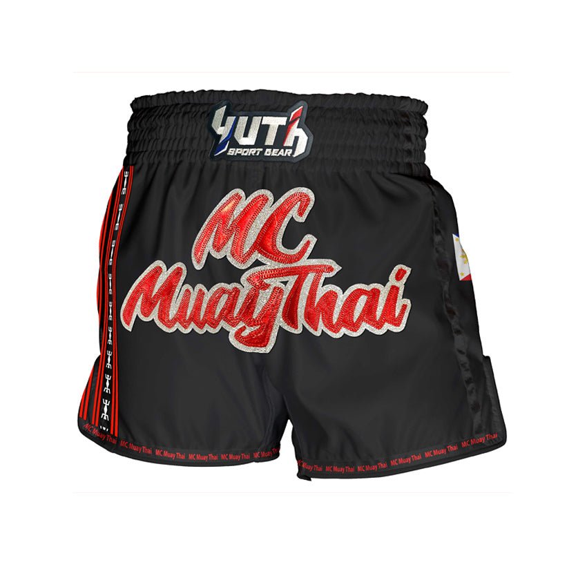 Yuth X MC Muay Thai Shorts - Fight.ShopMuay Thai ShortYuthBlack/RedXS