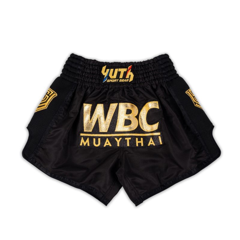  Green Yuth X WBC Muay Thai Shorts Front